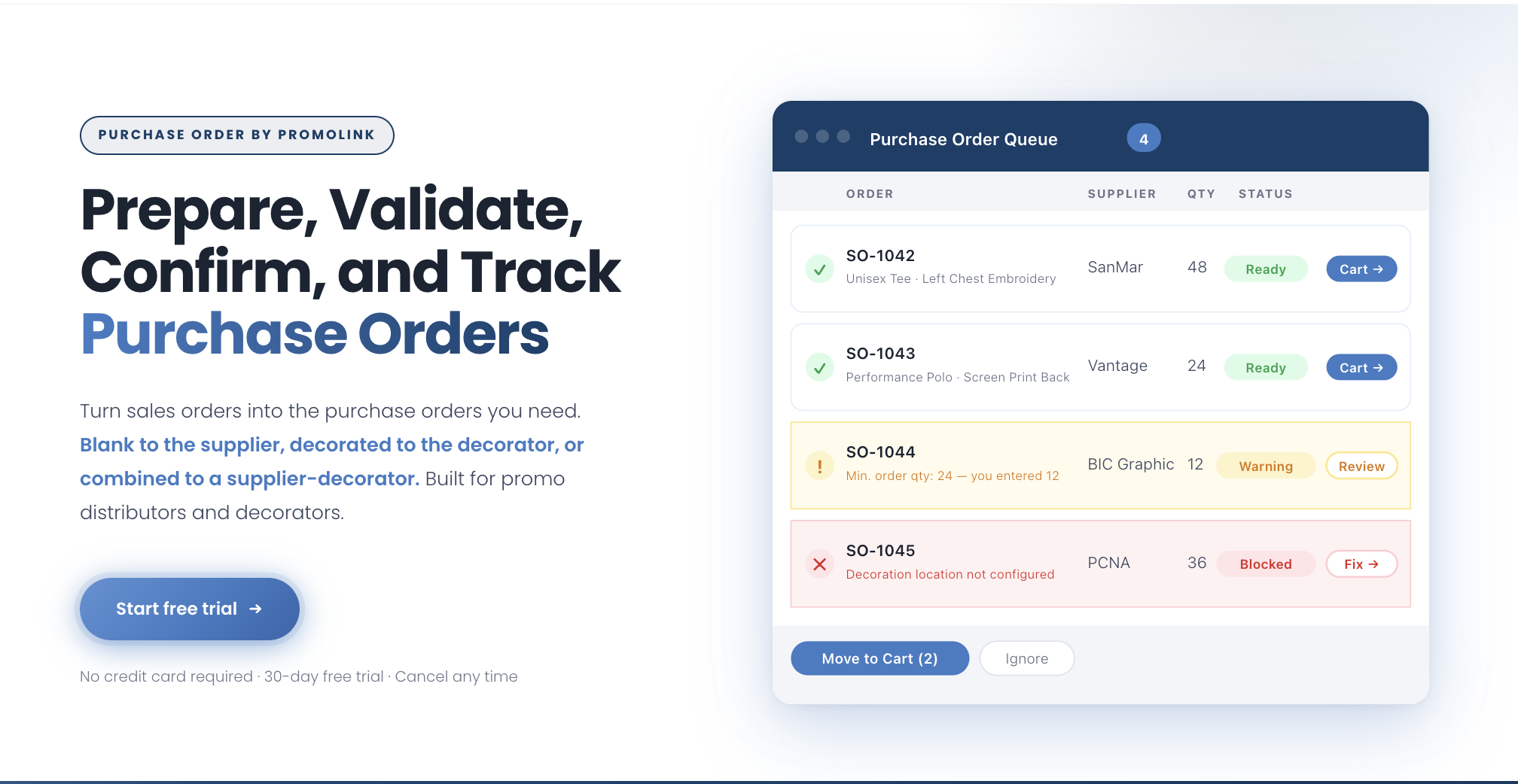 Purchase Order Module | Prepare, Validate, Confirm, Track Purchase Orders